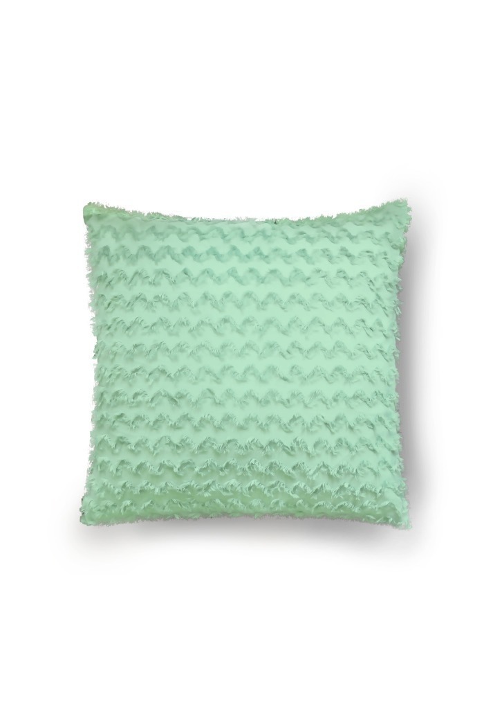 Color Wavy Cushion cover green