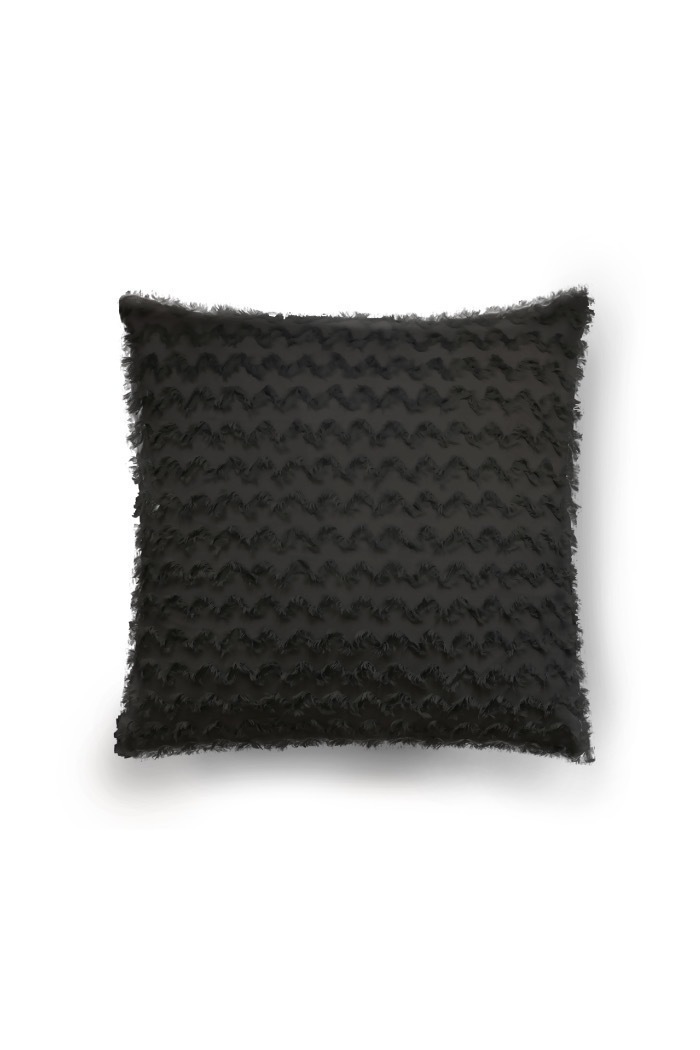 [giftbox 증정] Color Wavy Cushion cover black